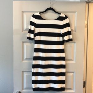Black and White Striped Dress